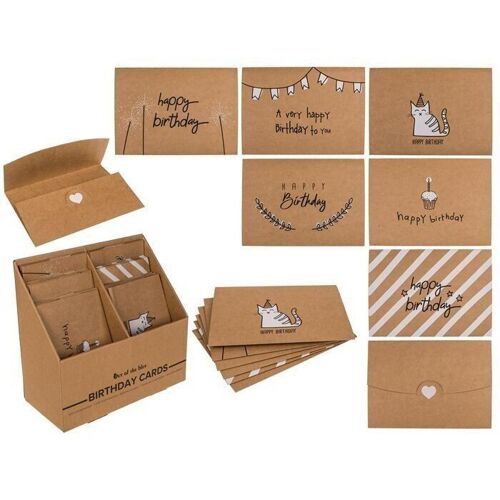 Kraftpapier Geschenkkarte 2 in 1,