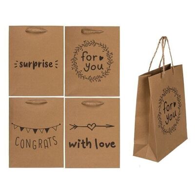 Kraft paper gift bag, For you, Congrats,2