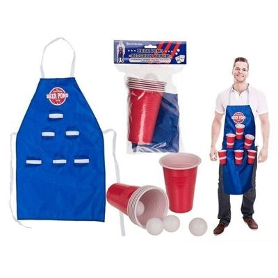Kitchen apron, Beer Pong, approx. 80 x 50 cm,
