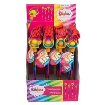 Stylo à bille, Rainbow Fidget Pop Toy, 2