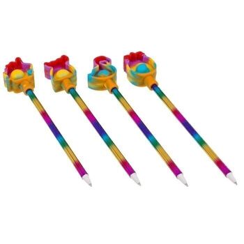 Stylo à bille, Rainbow Fidget Pop Toy, 4