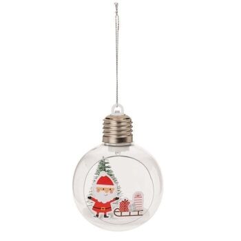 Pendentif boule en plastique, Paysage de Noël I, 3