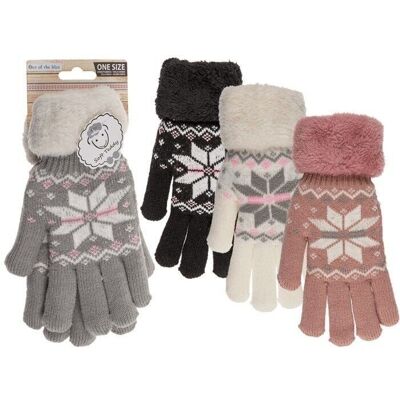 Cuddly gloves, Ice Flower, one size,