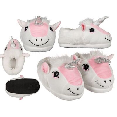 cuddly slippers, unicorn,