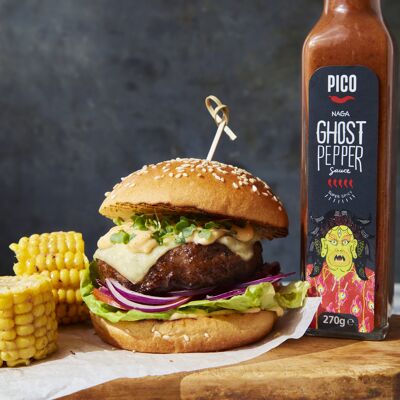 Pico Naga Ghost Pepper Sauce 270g ( 8 bottles)