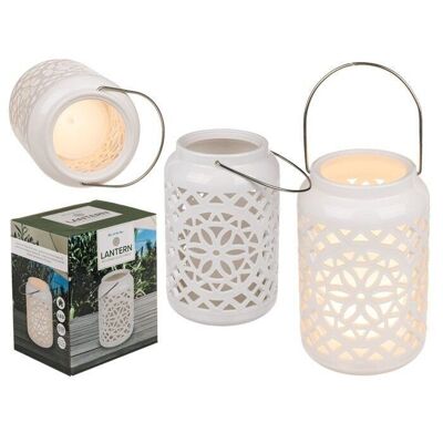 Lantern with handle & LED candle,