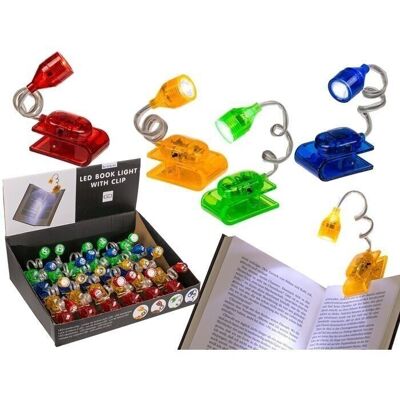 Reading light with LED (incl. batteries) approx. 4 cm,