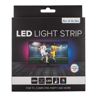 Bandes lumineuses avec LED à changement de couleur, L : 2 m, 2