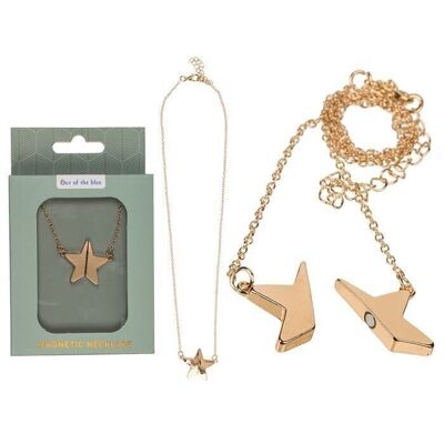 Magnetic necklace, star,