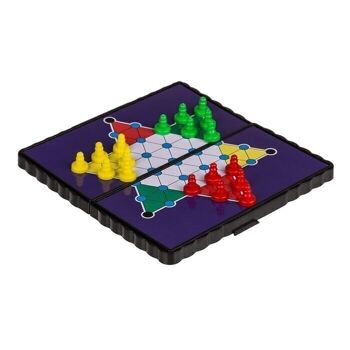 Jeux de Voyage Magnétiques, Mini (Échecs, Ludo, Dames, 4