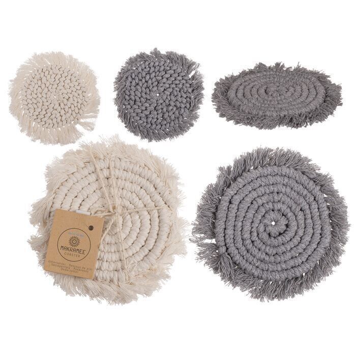 Makramee Untersetzer, 2er Set,