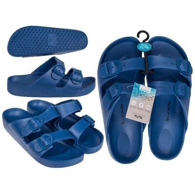 Männersandalen, blau, Größe 45/46,