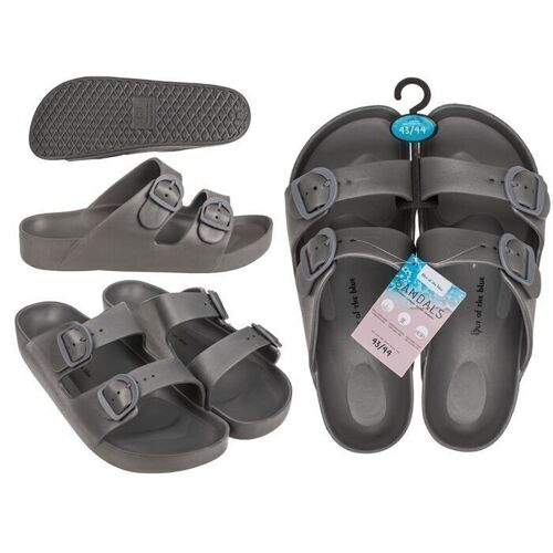 Männersandalen, grau, Größe 43/44,