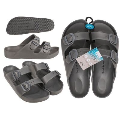 Men's sandals, grey, size 45/46,