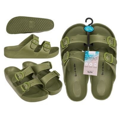 Men's sandals, green, size 43/44,