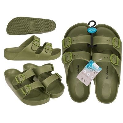 Men's sandals, green, size 45/46,