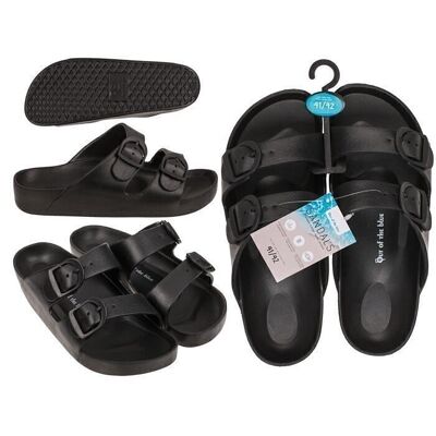 Männersandalen, schwarz, Größe 41/42,