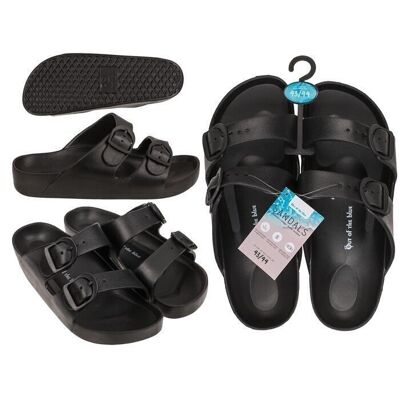 Sandalias de hombre, negras, talla 43/44,