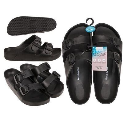 Men's sandals, black, size 45/46,