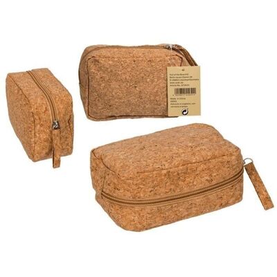 pencil case made of cork, with zipper,