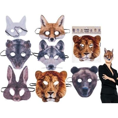 máscara para adultos, caras de animales,