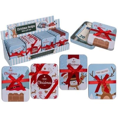 Metal gift box, Merry Christmas,