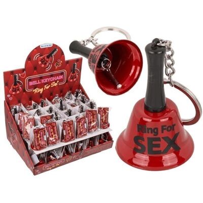Metal keychain, bell - ring for sex,