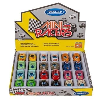 Pull Back Motor Mini Model Car Racer 2