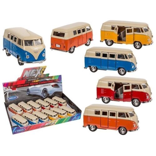 Buy wholesale Model car with pull-back motor, VW T1 Bus 1963