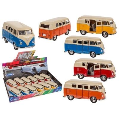 Model car with pull-back motor, VW T1 Bus 1963,