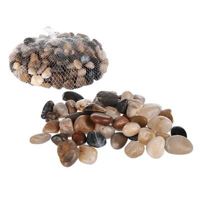 Natural-colored decorative stones, approx. 8-12 mm,
