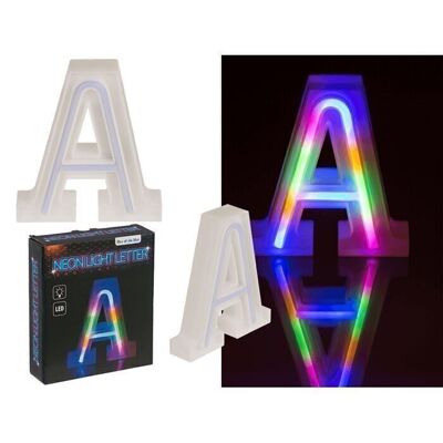 Neon light letter, A, height: 16 cm,