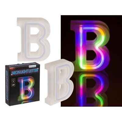 Neon light letter, B, height: 16 cm,