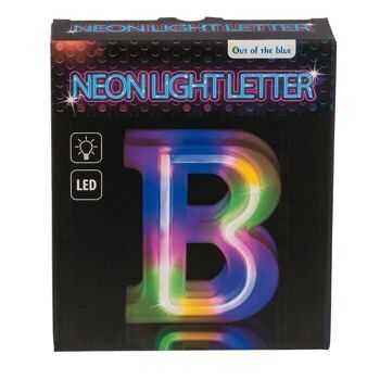 Lettre lumineuse au néon, B, hauteur : 16 cm, 2