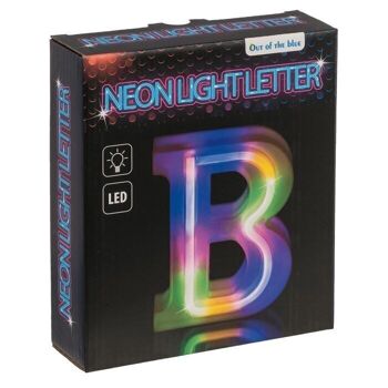 Lettre lumineuse au néon, B, hauteur : 16 cm, 3
