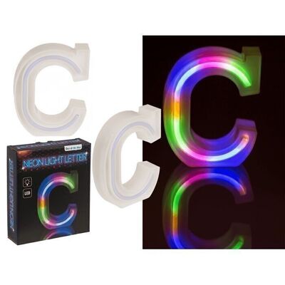 Neon light letter, C , height: 16 cm,