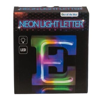 Lettre lumineuse au néon, E, hauteur : 16 cm, 2