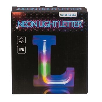 Lettre lumineuse au néon, L, hauteur : 16 cm, 2