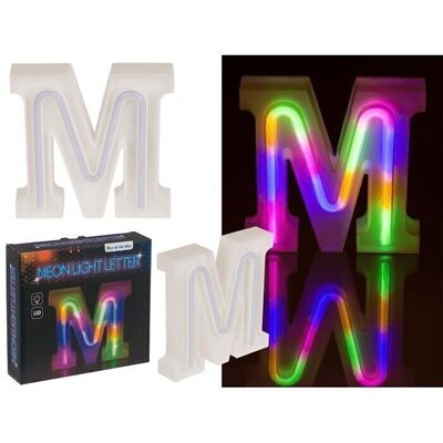 Lettera luminosa al neon, M, altezza: 16 cm,