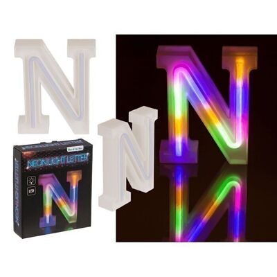 Lettre lumineuse au néon, N, hauteur : 16 cm,