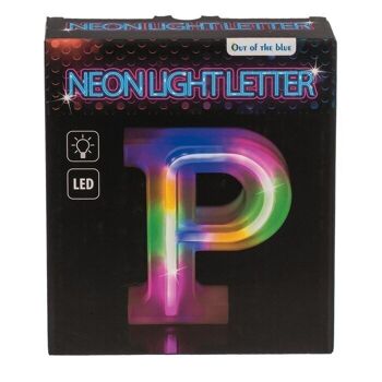 Lettre lumineuse au néon, P, hauteur : 16 cm, 2