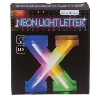 Lettre lumineuse au néon, X, hauteur : 16 cm, 2