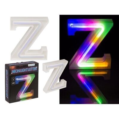 Neon light letter, Z, height: 16 cm,