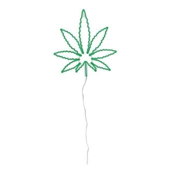 Néon, Feuille de Cannabis, H : environ 31 x 26 cm, 3