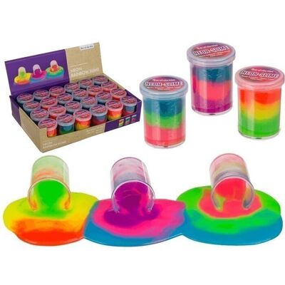 Neon Slime, Rainbow, approx. 65 g,