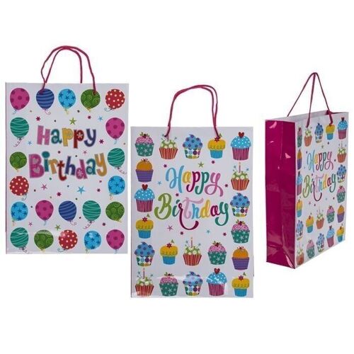 Papier-Geschenktüte, Happy Birthday,3