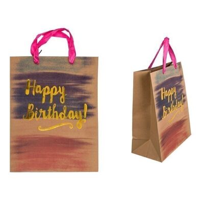 Paper gift bag, Happy Birthday, 4th