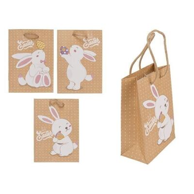 Paper gift bag, rabbit, 12 x 6 x 16 cm,
