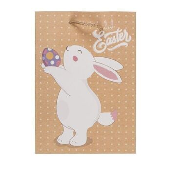 Sac cadeau en papier, lapin, 12 x 6 x 16 cm, 4