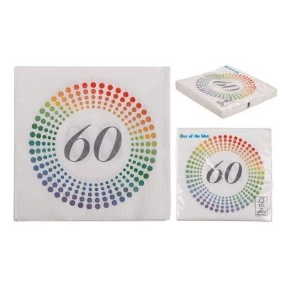 paper napkins, birthday - 60,